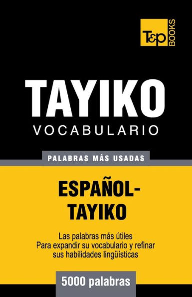 Vocabulario espaï¿½ol-tayiko - 5000 palabras mï¿½s usadas