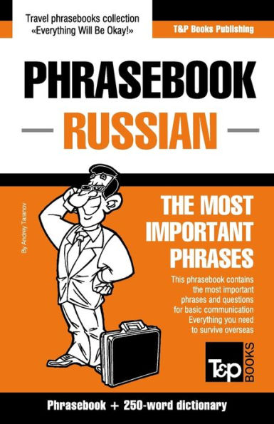 English-Russian phrasebook and 250-word mini dictionary