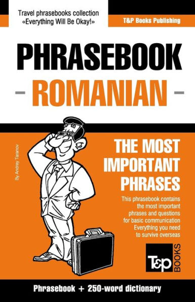 English-Romanian phrasebook and 250-word mini dictionary