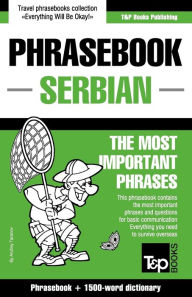 Title: English-Serbian phrasebook and 1500-word dictionary, Author: Andrey Taranov