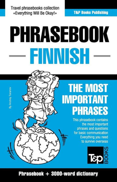 English-Finnish phrasebook and 3000-word topical vocabulary