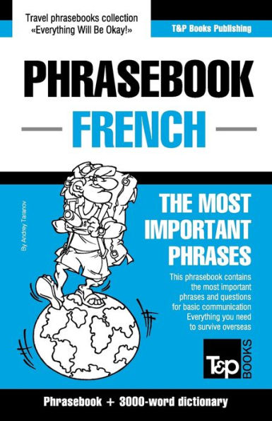 English-French phrasebook and 3000-word topical vocabulary