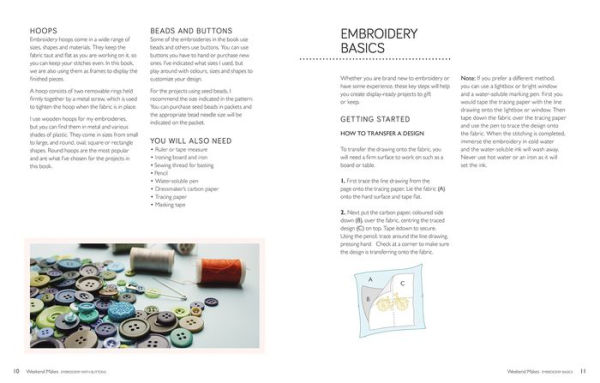 Weekend Makes: Embroidery with Buttons: 25 Quick and Easy Projects to Make