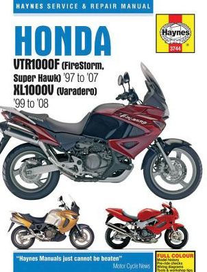 Honda VTR1000F (FireStorm, Super Hawk) '97 to '07 KL1000V (Varadero) '99 to'08