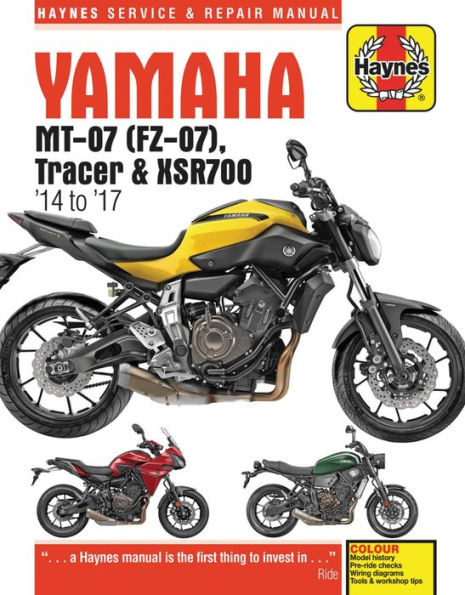 Yamaha MT-07, '14-'17: MT-07 ('14-'17), FZ-07 ('15-'17), MT-07TR Tracer ('16-'17), XSR700 ('15-'17) (Includes Special Edition models)
