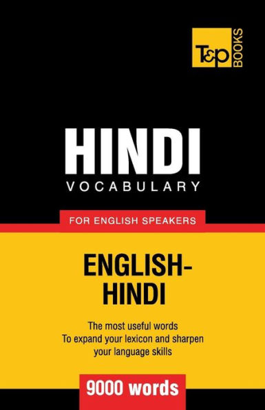 Hindi vocabulary for English speakers - 9000 words