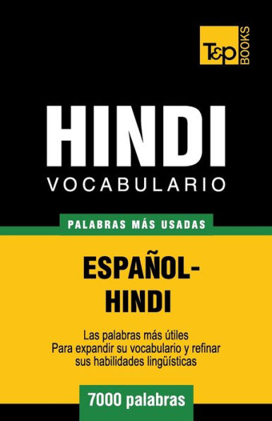 Vocabulario Espaï¿½ol-Hindi - 7000 palabras mï¿½s usadas