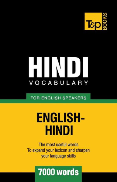 Hindi vocabulary for English speakers - 7000 words
