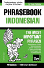 English-Indonesian phrasebook and 1500-word dictionary
