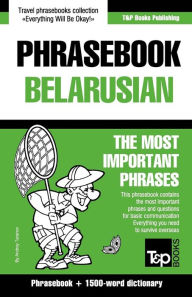 Title: English-Belarusian phrasebook and 1500-word dictionary, Author: Andrey Taranov