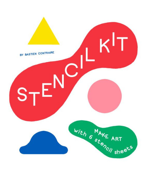 Stencil Kit: Blue Smile, Red Apple, Yellow Snake...