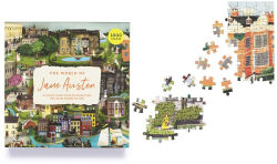 Alternative view 3 of The World of Jane Austen 1000 Piece Puzzle: A Jigsaw Puzzle with 60 Characters and Great Houses to Find