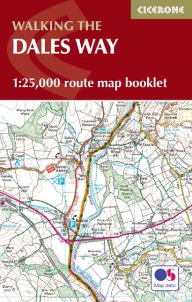 The Dales Way Map Booklet: 1,25:000 route map booklet