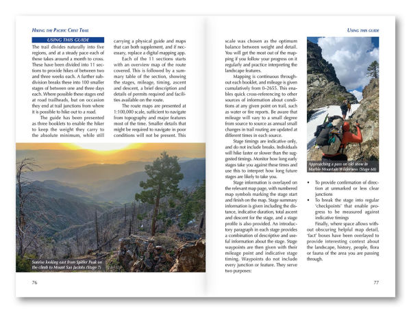 Hiking the Pacific Crest Trail: PCT - three-part guidebook and map books for thru and section hikers