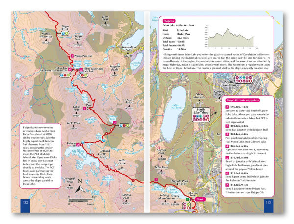 Hiking the Pacific Crest Trail: PCT - three-part guidebook and map books for thru and section hikers