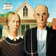 Title: Adult Jigsaw Puzzle Grant Wood: American Gothic: 1000-piece Jigsaw Puzzles