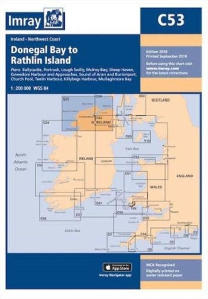Imray Chart C53: Donegal Bay to Rathlin Island