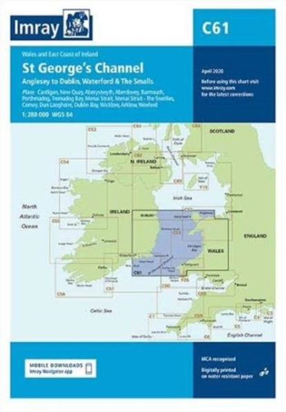 Imray Chart C61: St Georges Channel - Anglesey to Dublin, Waterford and the Smalls