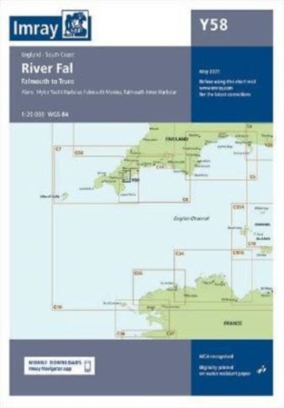 Imray Chart Y58: River Fal