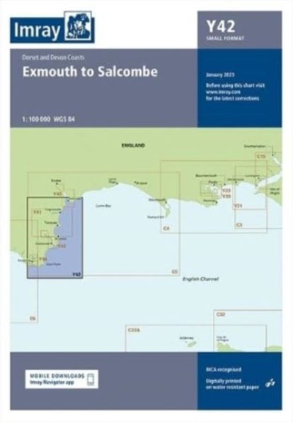 Imray Chart Y42: Exmouth to Salcombe (Small Format)