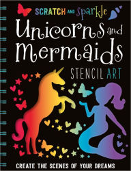 Title: Mermaids / Unicorns Stencil Art, Author: Make Believe Ideas
