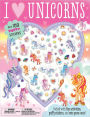 Puffy Stickers I Love Unicorns