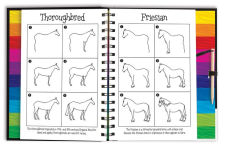 Alternative view 2 of Scratch and Draw Horses and Unicorns