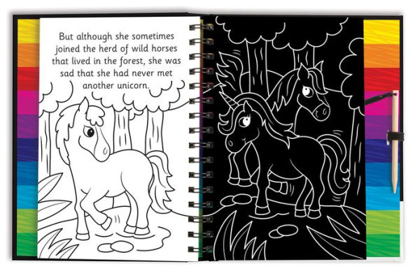 Scratch and Draw Horses and Unicorns