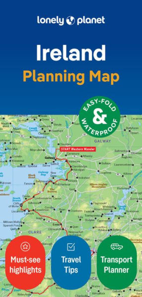 Lonely Planet Ireland Planning Map