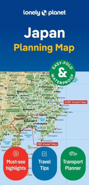 Lonely Planet Japan Planning Map