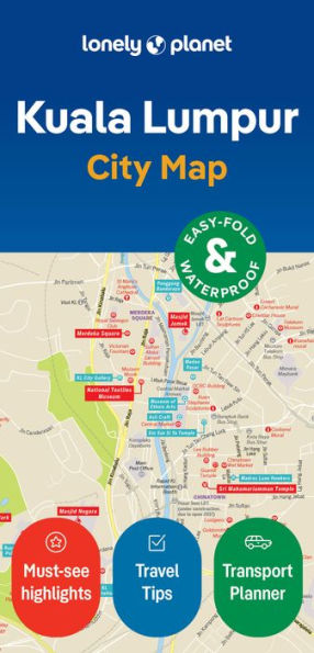 Lonely Planet Kuala Lumpur City Map 2