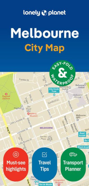 Lonely Planet Melbourne City Map