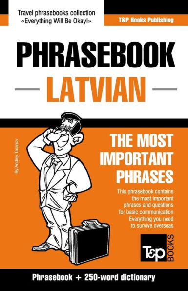 English-Latvian phrasebook & 250-word mini dictionary