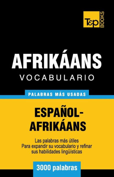 Vocabulario Espaï¿½ol-Afrikï¿½ans - 3000 palabras mï¿½s usadas