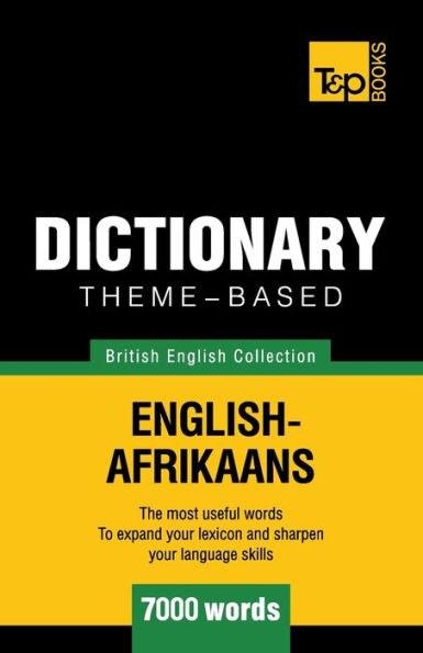 Theme-based dictionary British English-Afrikaans