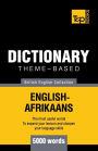 Theme-based dictionary British English-Afrikaans - 5000 words