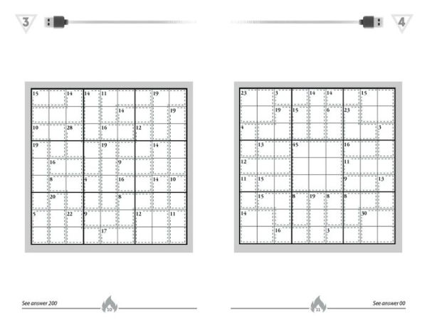 Overworked & Underpuzzled: Killer Sudoku: Put Your Feet Up and Enjoy Nearly 200 Puzzles