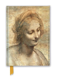 Title: Leonardo Da Vinci: Detail of The Head of the Virgin (Foiled Journal), Author: Flame Tree Studio