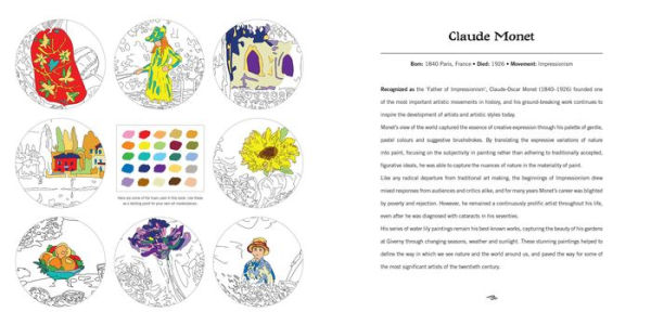 Claude Monet (Art Colouring Book): Make Your Own Art Masterpiece