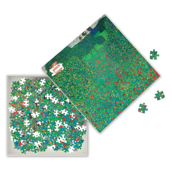 Adult Jigsaw Puzzle Gustav Klimt: Poppy Field: 1000-piece Jigsaw Puzzles