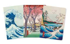 Alternative view 2 of Japanese Woodblocks Set of 3 Mini Notebooks