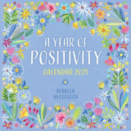 Best books download kindle A Year of Positivity by Rebecca McCulloch Wall Calendar 2021 (Art Calendar)