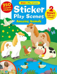 Title: Sticker Play Scenes: Amazing Animals: 250 Reusable Stickers, 2 Giant fold-out scenes, Author: Data Rebel