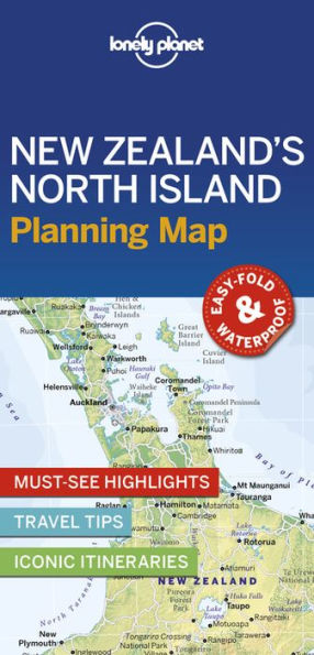 Lonely Planet New Zealand's North Island Planning Map