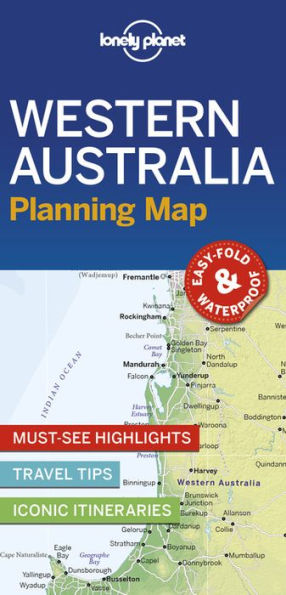 Lonely Planet Western Australia Planning Map