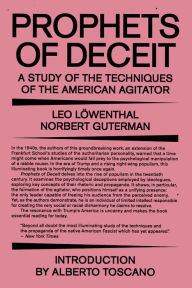 Ebook download gratis italiano pdf Prophets of Deceit: A Study of the Techniques of the American Agitator by Leo Lowenthal, Norbert Guterman, Alberto Toscano, Max Horkheimer, Herbert Marcuse 9781788736961 English version