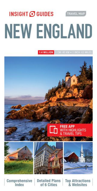 Insight Guides Travel Map New England by Insight Guides, Other Format ...