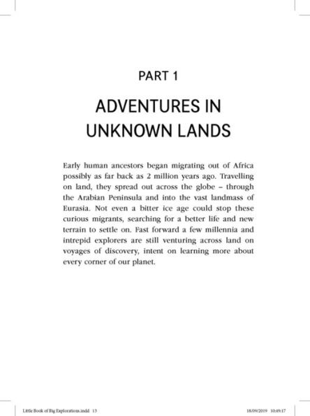 the Little Book of Big Explorations: Adventures into Unknown That Changed Everything