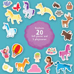 Alternative view 7 of Play Felt Magical Unicorns