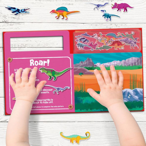 Soft Felt Play Books: Play Felt Roarsome Dinosaurs! (Board book)